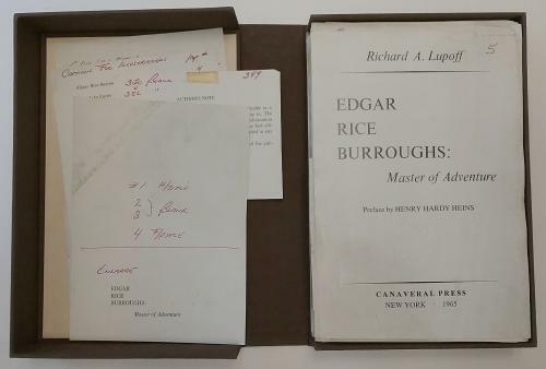 Edgar Rice Burroughs: Master of Adventure (Unbound Galleys) by Richard A. Lupoff