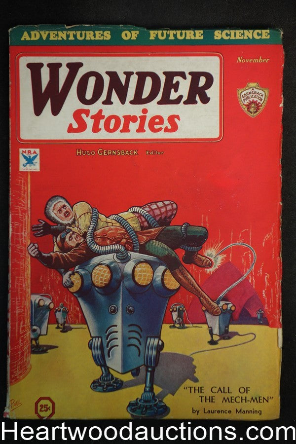 "Wonder Stories" November 1933