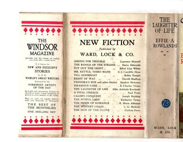 The Laughter of Life by Effie Adelaide Rowlands (First Edition) Ward Lock Fil...