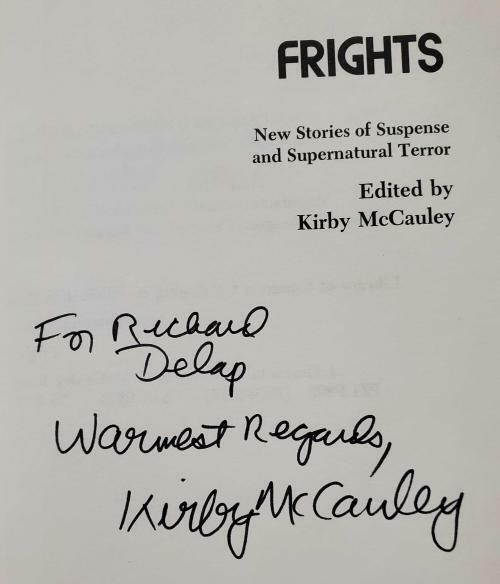 FRIGHTS by Kirby McCauley (editor) First Edition Signed