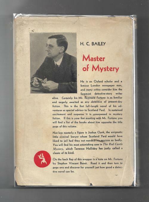 Shadow on the Wall by H.C. Bailey (First Edition)