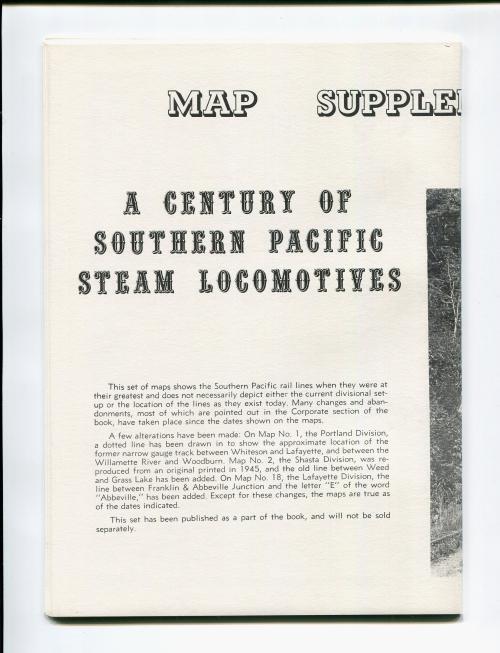 A Century of Southern Pacific Steam Locomotives 1862-1962