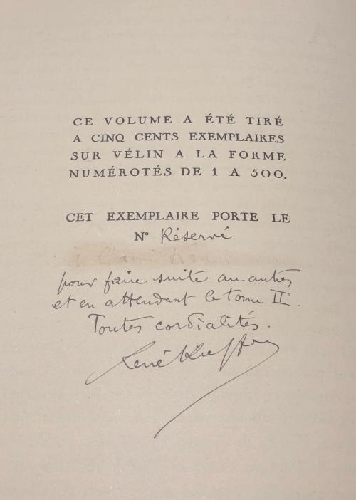 Essai sur la bibliophilie contemporaine de 1900 a 1928 (2 Volumes) by Noel Cl...