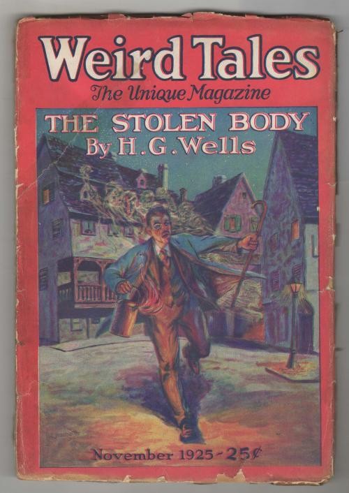 Weird Tales Nov 1925 La Spina, HG Wells, Henry Whitehead, AJ Burks