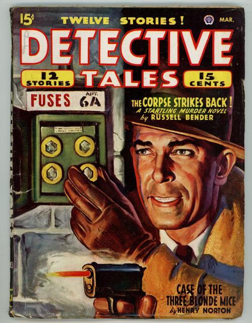 Detective Tales Mar 1946 Russel Bender "The Corpse Strikes Back!
