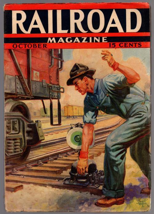 Railroad Stories Oct 1937 Emmett Watson Cvr; Earle Davis; E.S. Dellinger
