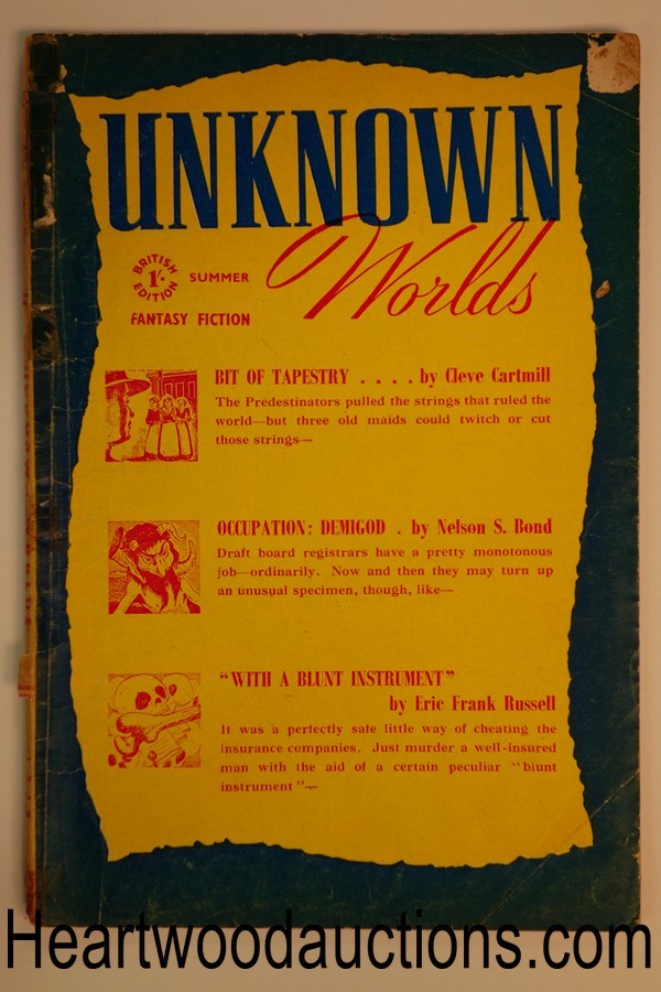 Unknown Worlds (British) Summer 1948 Nelson S. Bond, Eric Frank Russell