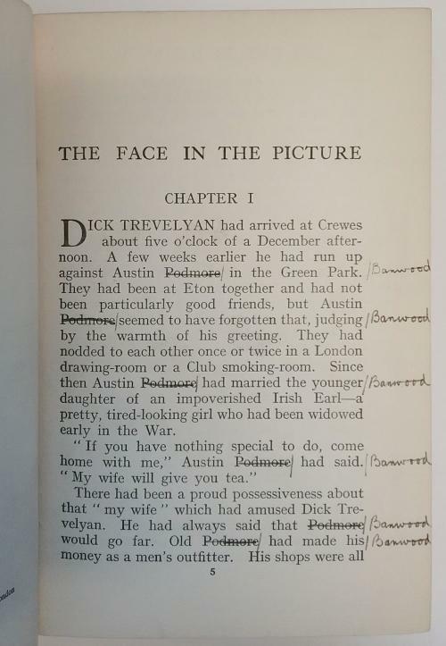 The Face in the Picture by Katharine Tynan (1st Edition) Abbey Cvr, Ward File...