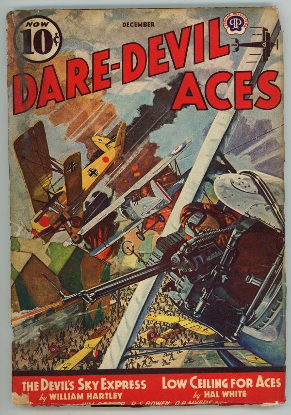 Daredevil Aces Dec 1939 Cvr: Nazi Fighter Planes