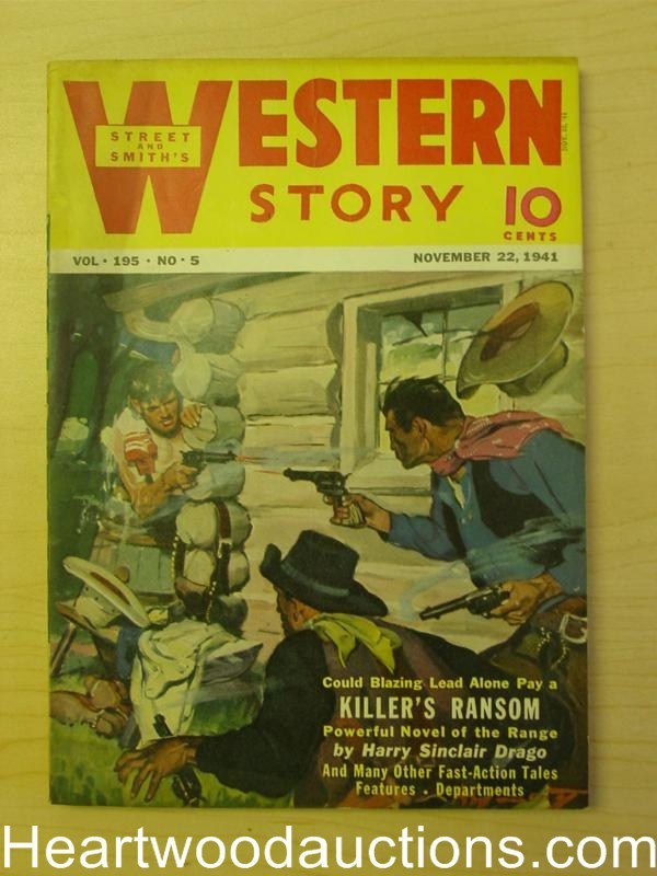 Western Story November 22 1941  Killer's Ransom - High Grade