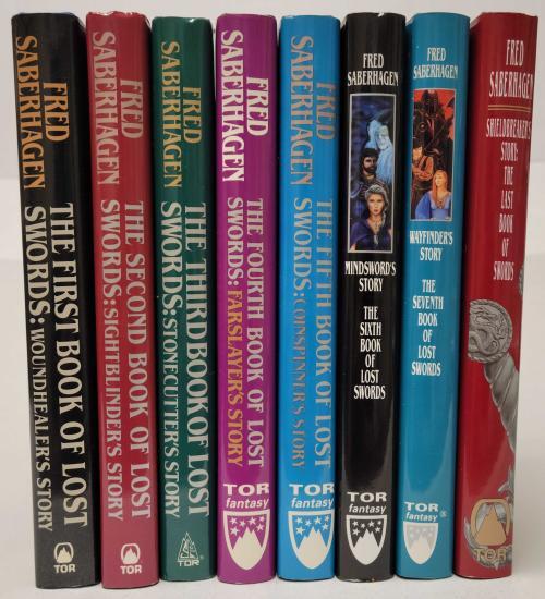 Book of the Lost Swords Series (Complete 8 Volume Set, First) Signed