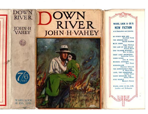 Down River by John H. Vahey (First Edition) Rare DJ Publisher's Copy