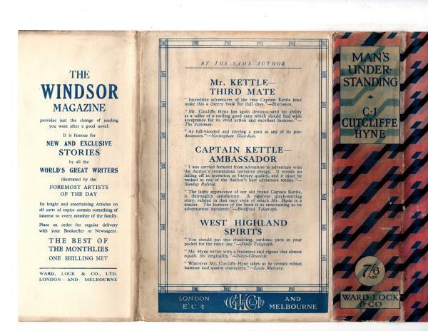 Man's Understanding by C. J. Cutcliffe Hyne (First Edition) Ward File Copy