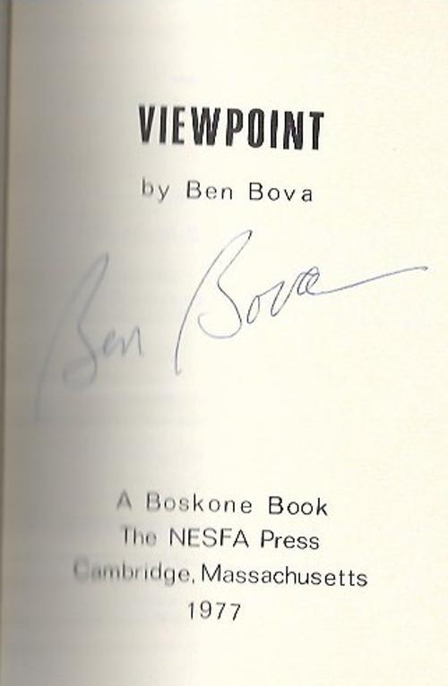 Viewpoint by Ben Bova (Limited) Signed