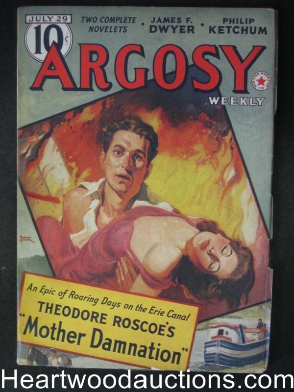 Argosy July 29, 1939 Belarski cover, Roscoe, Philip Ketchum, W.C. Tuttle - High