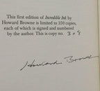 Incredible Ink by Howard Browne (First Edition) Limited Signed #308