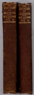 The Fountain of Arethusa Vol. I and II by Robert Eyres Landor (First) Rare