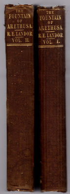 The Fountain of Arethusa Vol. I and II by Robert Eyres Landor (First) Rare