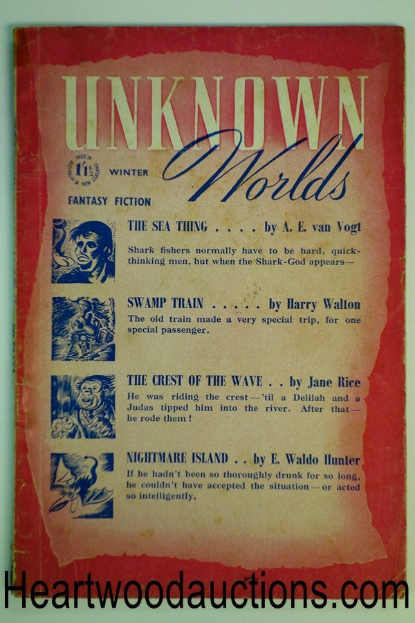 Unknown Worlds (British) Winter 1947 A.E. van Vogt
