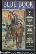 Blue Book Jun 1938  Kioga of the Unknown Land - High Grade