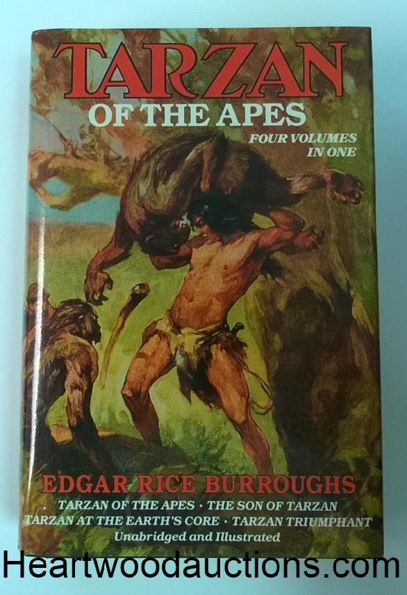 TARZAN of The APES by Edgar Rice Burroughs 4vols