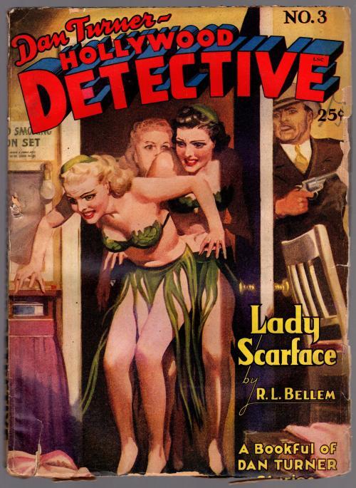 Hollywood Detective Jul 1942 - Ward Cvr, Dan Turner - Pulp