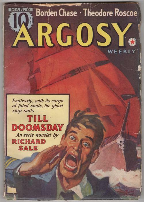 Argosy Mar 09 1940 Belarski cover; Richard Sale; Borden Chase; Theodore Roscoe