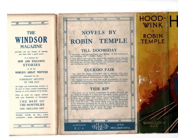 Hoodwink by Robin Temple (First Edition) Ward File Copy