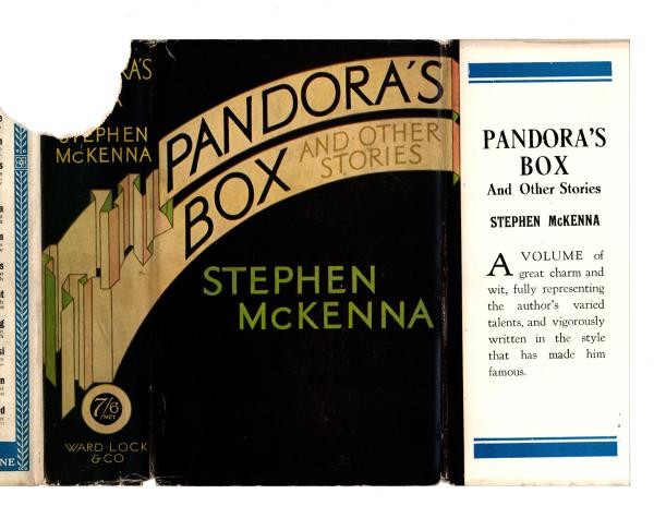 Pandora's Box and Other Stories by Stephen McKenna (First Edition) File Copy