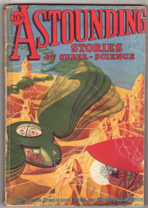 Astounding January 1933 H.W. Wesso cvr; Murray Leinster; Tommy Reaves