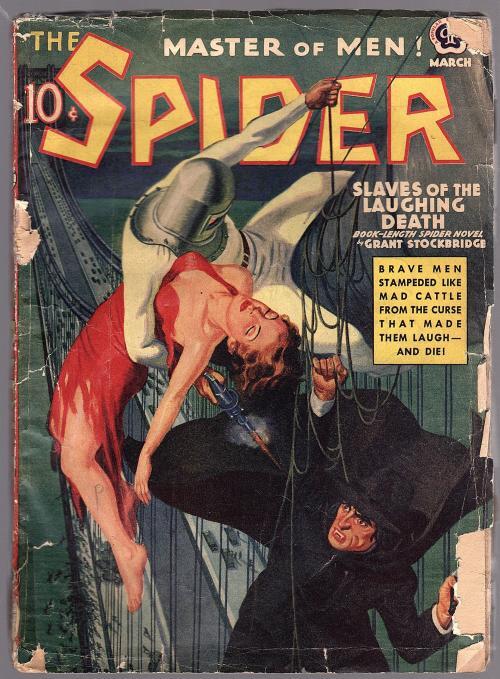 The Spider March 1940 DeSoto First "fanged" spider GGA Cvr - Pulp