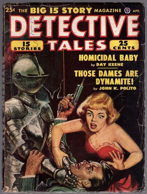 Detective Tales Apr 1949 GGA Knight Attack Cvr