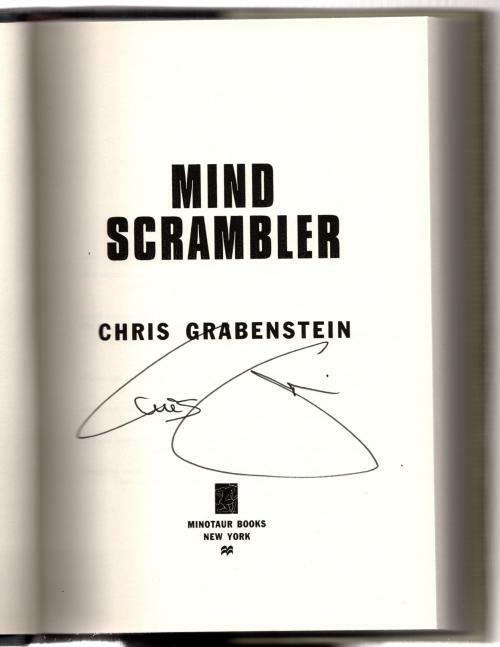 Mind Scrambler by Chris Grabenstein  (Anthony Award Winning Author) Signed