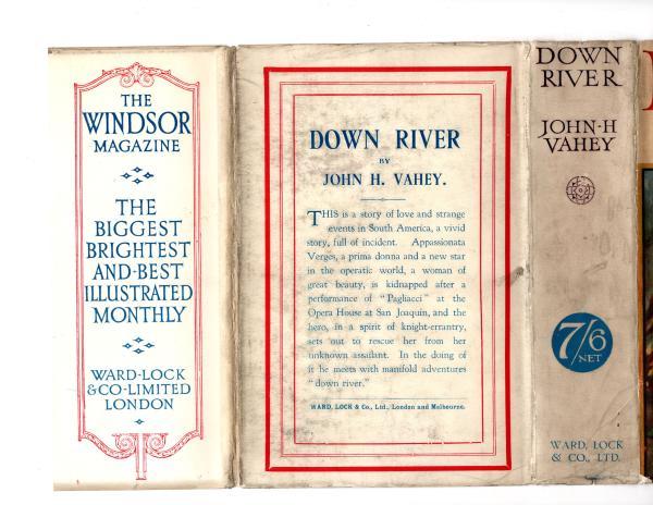 Down River by John H. Vahey (First Edition) Rare DJ Publisher's Copy