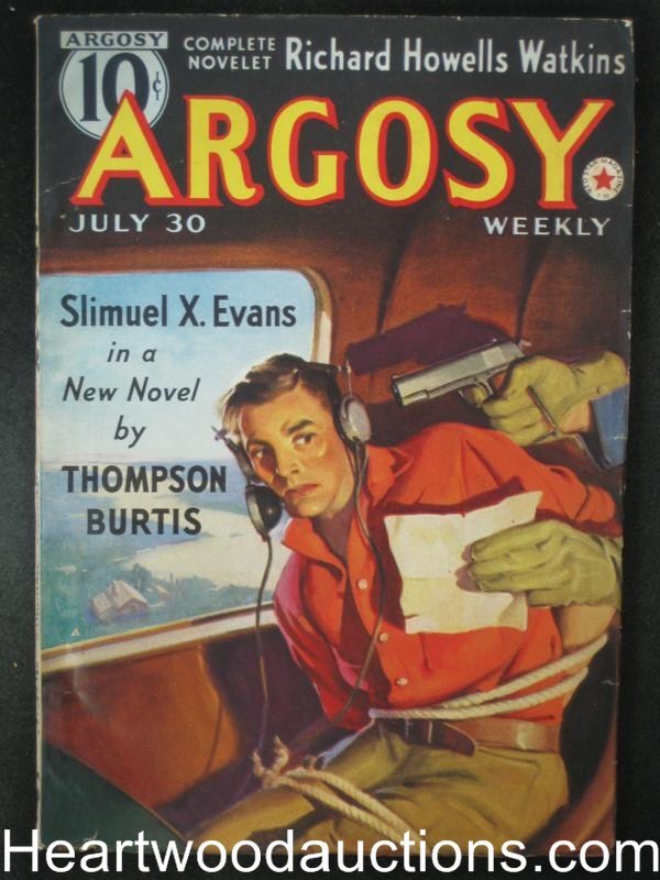 Argosy Jul 30, 1938 Male Wild cover,  - High Grade