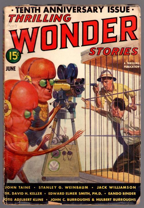 Thrilling Wonder June 1939 John C. and Hulbert Burroughs; Cummings;