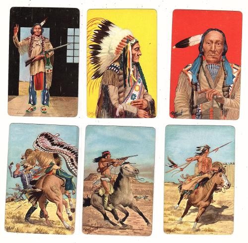 Complete Set of 18 Braves of Indian Nations Cards