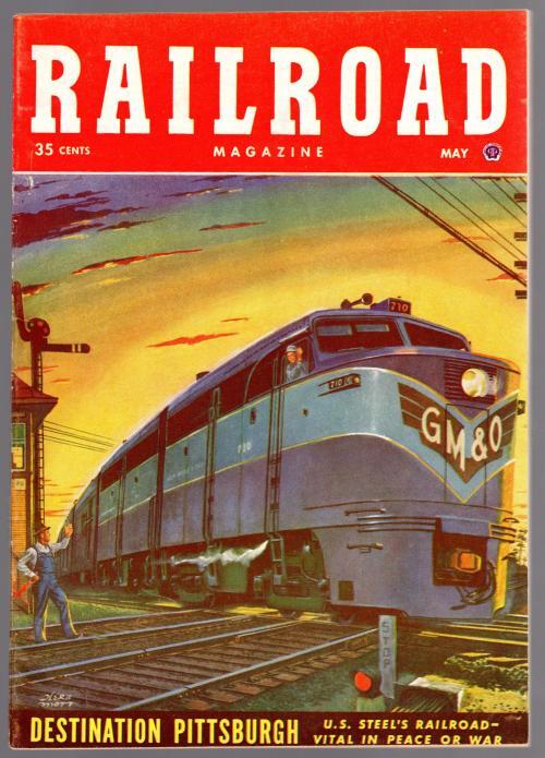 Railroad Magazine May 1952 Herb Mott Cvr; Harry H. Harrison