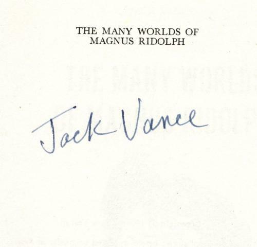 The Many Worlds of Magnus Ridolph by Jack Vance SIGNED FIRST