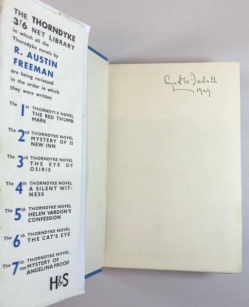 The Famous Cases of Dr. Thorndyke by R.A. Freeman (A. Derleth Signed)