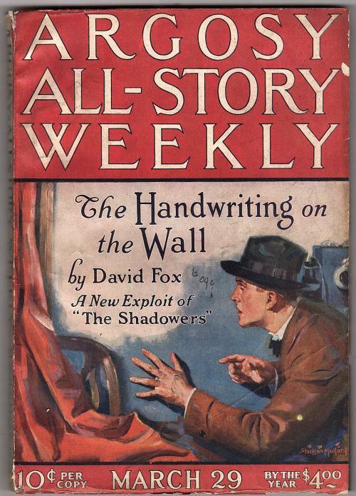 Argosy Mar 29 1924 Stockton Mulford Cvr; Carroll John Daly; David Fox