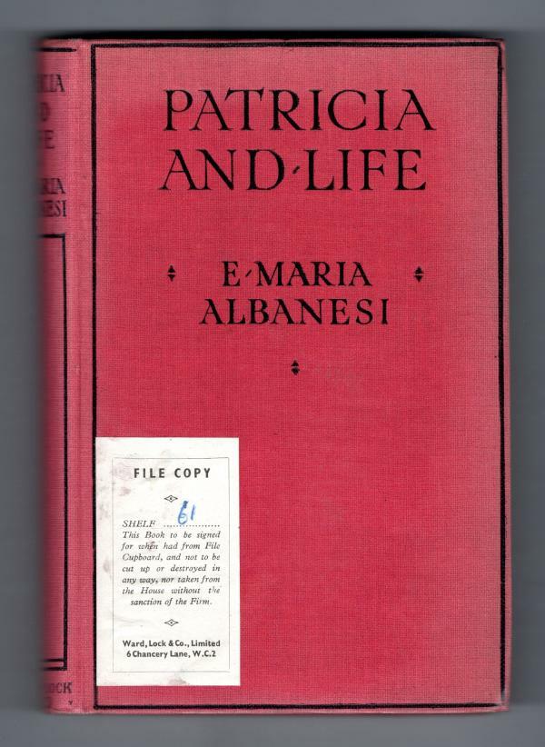 Patricia and Life by E. Marie Albanesi (First Edition) File Copy