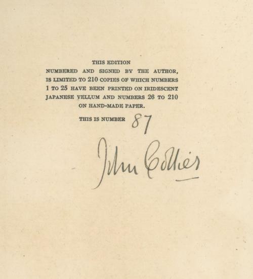 No Traveller Returns by John Collier (Limited) Signed