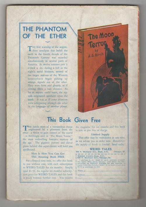 Weird Tales Sep 1933 Brundage GGA bondage whipping Cvr; R. E. Howard- Conan