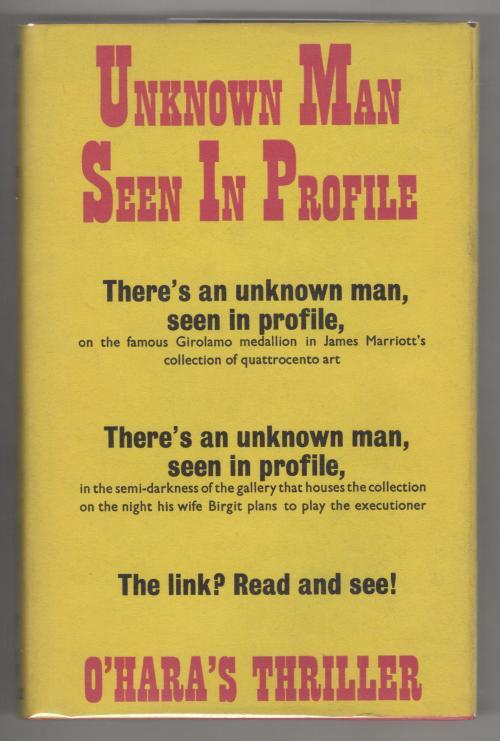 Unknown Man Seen in Profile by Kenneth O'Hara (First Edition) Gollancz Copy