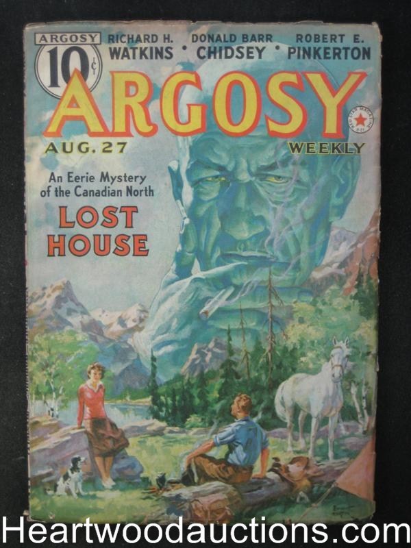 Argosy Aug 27, 1938 Eerie Mystery Cover