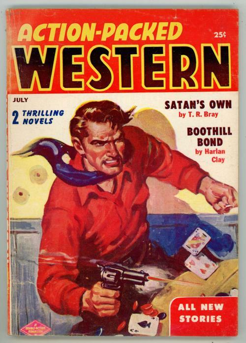 Action-Packed Western Jul 1956 Pulp T.R. Bray / Harlan Clay