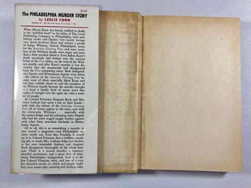 The Philadelphia Murder Story by Leslie Ford (First Edition)