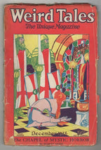 Weird Tales Dec 1928 Hugh Rankin Cvr; George F. Eliot; RE Howard; Derleth; Quinn