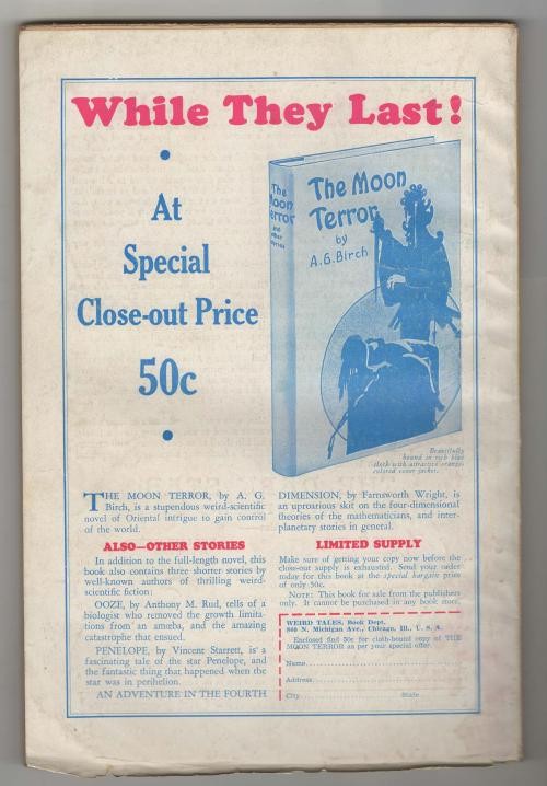 Weird Tales Feb 1937 Virgil Finlay Cvr; R. E. Howard; Derleth; Quinn; Kuttner